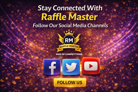 Stay Connected With Raffle Master – Follow Our Social Media Channels