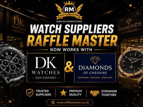 Raffle Master Now Works With DK Watches Southport & Diamonds of Cheshire